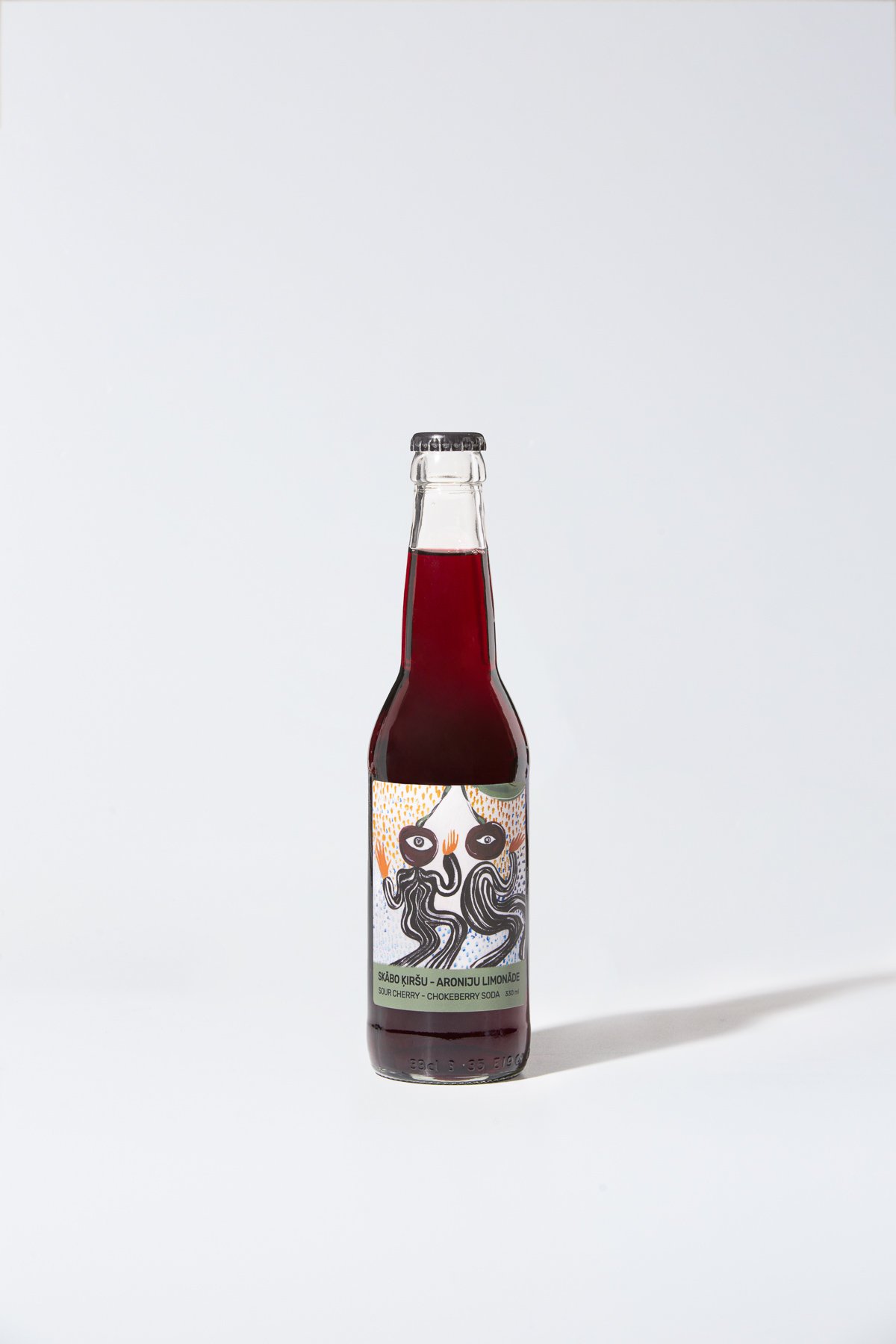 Sour cherry - chokeberry soda
