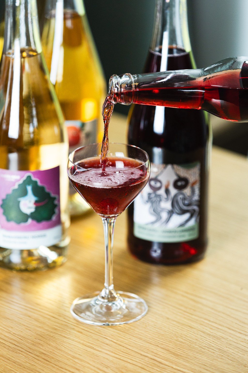 Sour cherry - chokeberry soda
