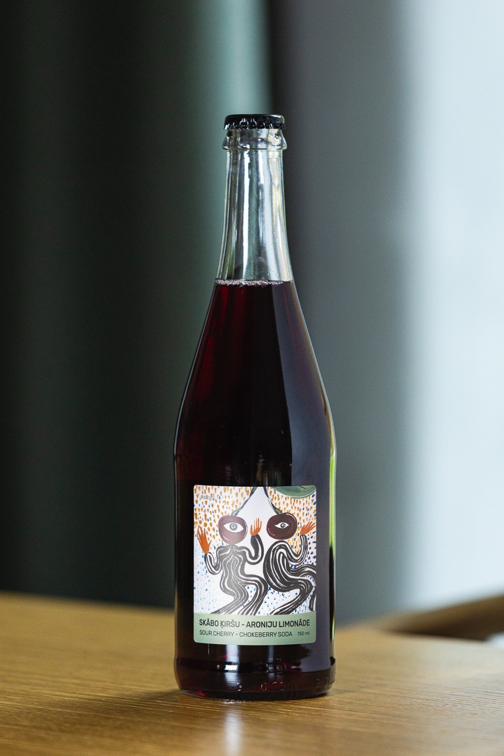 Sour cherry - chokeberry soda