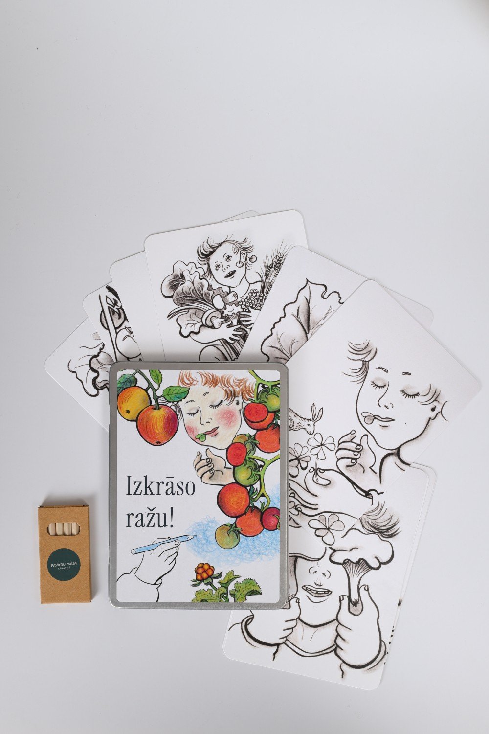 Izkrāso ražu- krāsojamais komplekts