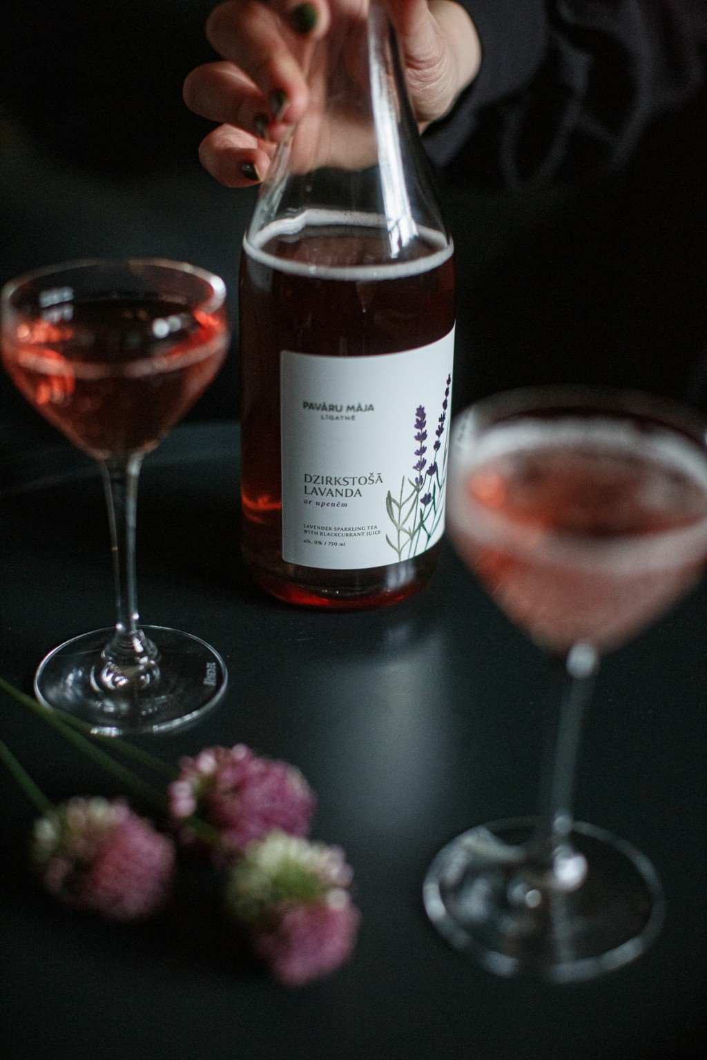 Sparkling Lavender tea 